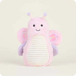 Plush butterfly Warmies, microwavable, lavender-scented, and weighted for soothing warmth and comfort.