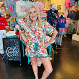 Jungle Oasis Ruffle Pajama Set