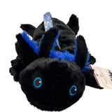 Black Axolotl Warmies plush, 13” microwavable and freezer safe, lavender-scented, weighted for comfort and relaxation.