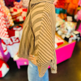 Mocha Striped Shirt