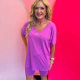 Bright Mauve Biker Set