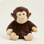 Chimp Warmies plush, microwavable and scented with real French lavender for soothing warmth or cooling relief, perfectly weighted for comfort.