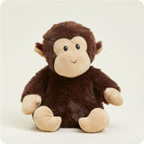 Chimp Warmies plush, microwavable and scented with real French lavender for soothing warmth or cooling relief, perfectly weighted for comfort.
