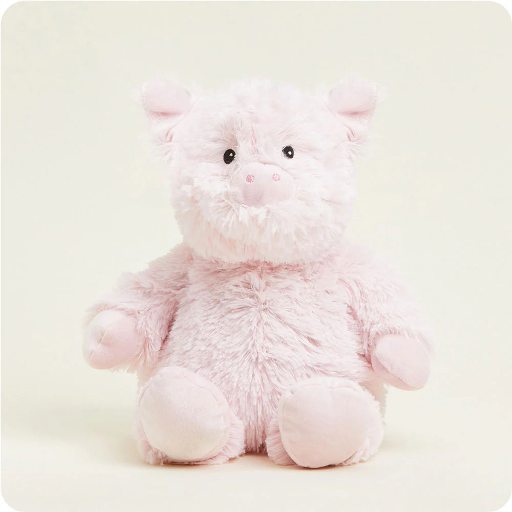 Pig Warmies plush, microwavable and scented with real French lavender, perfectly weighted for warmth or cooling comfort.