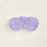 Curly Purple Warmies® Eye Mask, microwavable and lavender-scented, plush fabric, weighted for comfort, freezer safe.