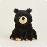 Black Bear Warmies® Junior plush, microwavable and lavender-scented, weighted for comfort, freezer safe, safe for all ages