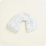 Warmies Marshmallow Gray Neck Wrap, microwavable and lavender-scented, for warmth, cooling relief, and relaxation.