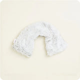 Warmies Marshmallow Gray Neck Wrap, microwavable and lavender-scented, for warmth, cooling relief, and relaxation.