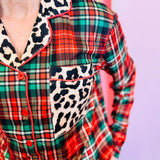 Wrapped In Safari Chic Ruffle Pajama Set