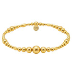 Bara Boheme graduated gold waterproof bracelet
