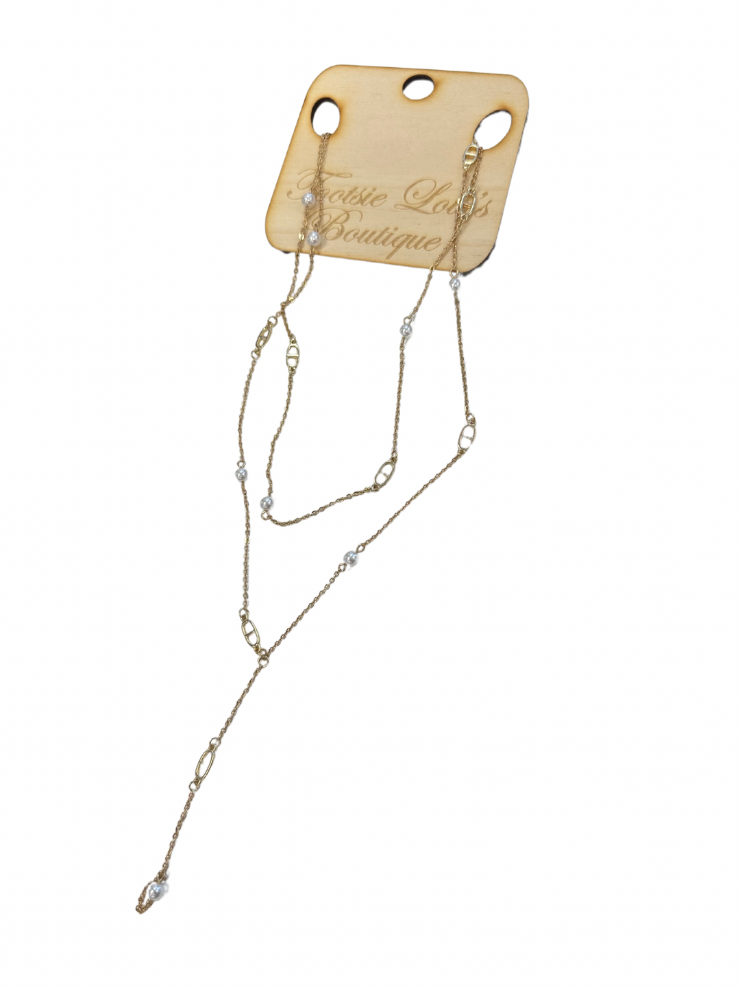 Gold Pearl Necklace