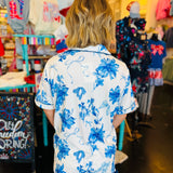 Blossom Short Sleeve Ruffle Pajama Set