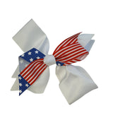 White Patriotic Bow