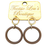 Latte Hoop Earrings