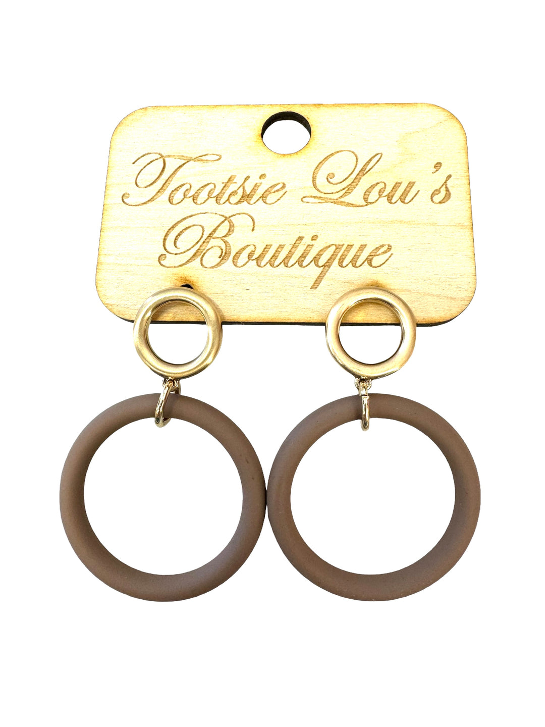 Latte Hoop Earrings