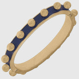 Jenna Chunky Studded Bangle - Blue