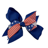 Blue Patriotic Bow