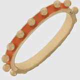 Jenna Chunky Studded Bangle - Orange