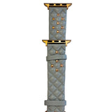 Gray Quilted Watch Band