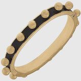 Jenna Chunky Studded Bangle - Black