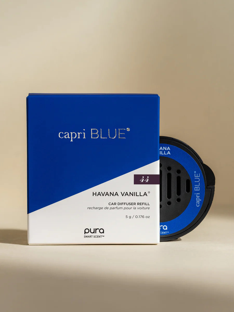 Pura Havana Vanilla car fragrance refill.