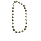 Silver Beaded Necklace (Water Resistant)