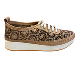 Sarto Tan Leather Sneakers