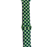 Plaid Green/Blue Watch Band