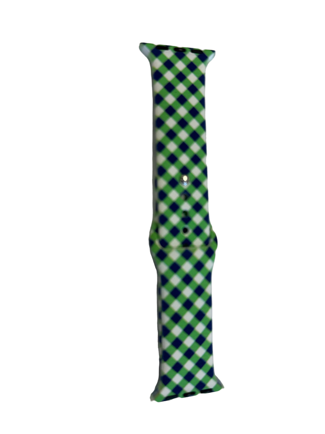 Plaid Green/Blue Watch Band