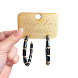 Cara Black Earrings