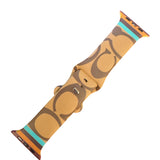 Brown Printed Apple Watch Band