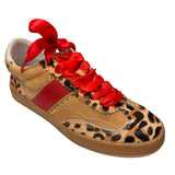 Dixie Leopard Red Sneakers