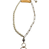 Pearl & Gold Chain Necklace