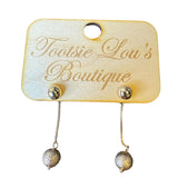 Gold Ball Dangle Earrings