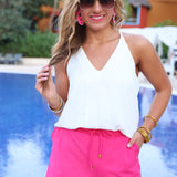 Solid Pink Skort