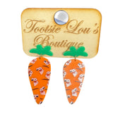 Carrot Dangle Earrings