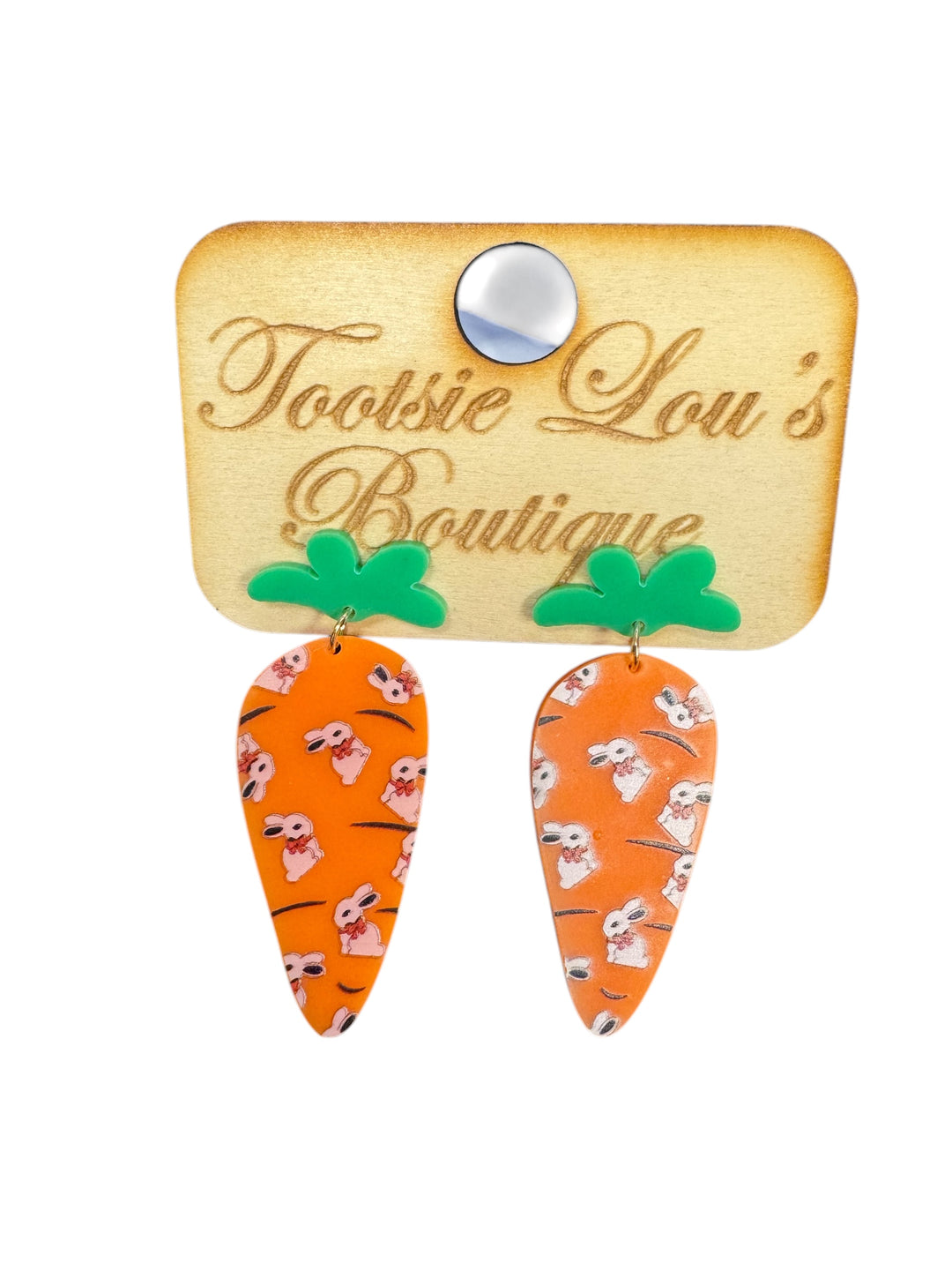 Carrot Dangle Earrings