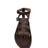 Mia Zahara Dark Brown Studded Sandal
