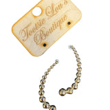 Gold Dot Curved Hoops
