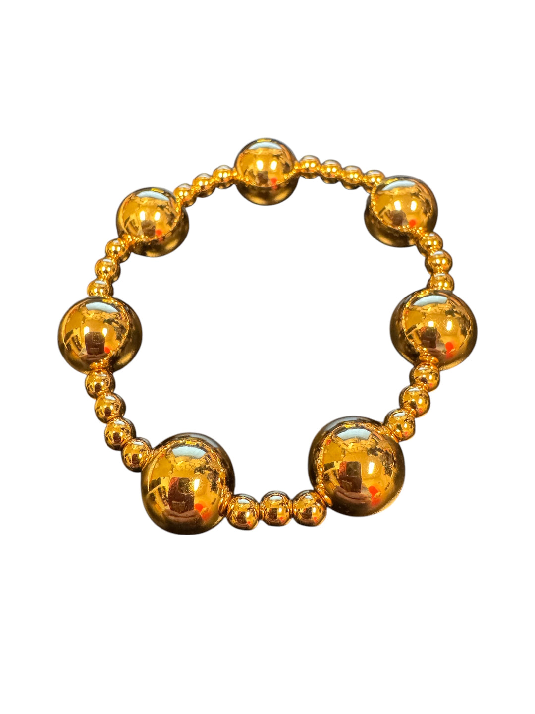 Gold Bracelet 12mm/4mm (Water Resistant)