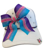 Blue & Purple Bow Ombre Trucker Hat