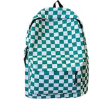 Green Checkered Backpack
