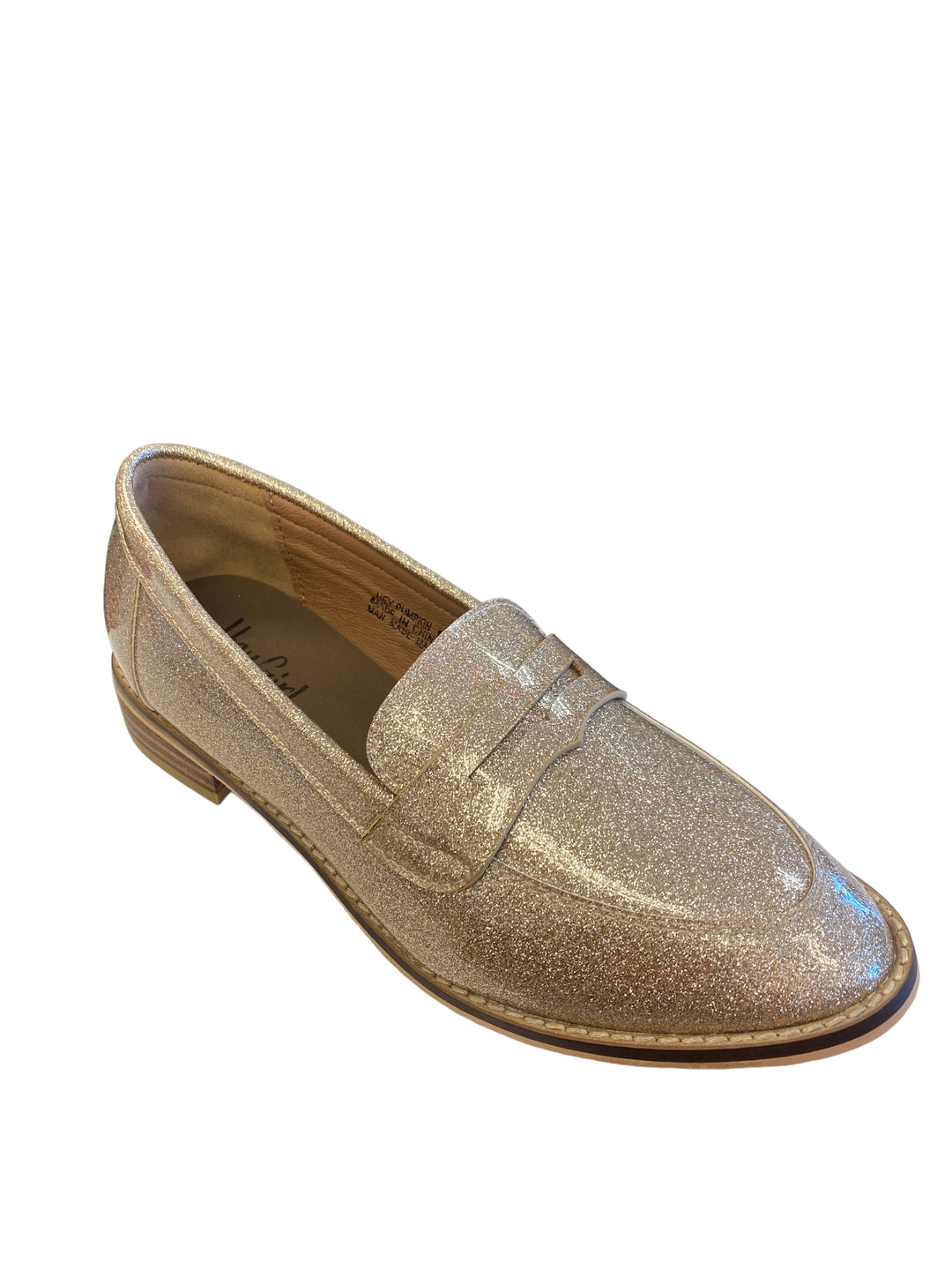 Hey Pumpkin Gold Glitter Shoes