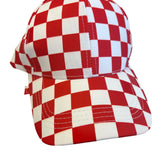 Red Checkered Trucker Hat
