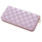 Lavender Checkered Wallet