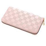 Pink Checkered Wallet