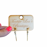 Bara Boheme gold hoop hugger earrings with double stars and solitaire.