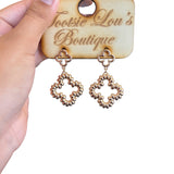 Gold Clover Earrings