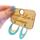 Mint Double Hoop Earrings
