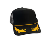 Black Captain Foam Trucker Hat